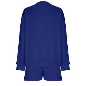 Short sweat-shirt de sport personnalisé OEM pour femmes col rond à manches longues solide respirant spandex/polyester Sweat-shirt de qualité supérieure - Product Image 5