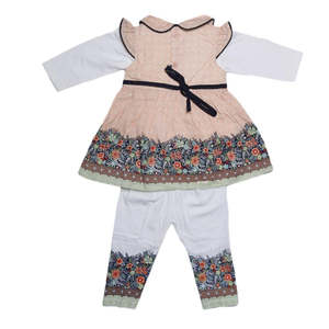 Traje de manga larga para niñas recién nacidas - Melocotón - Product Image 3