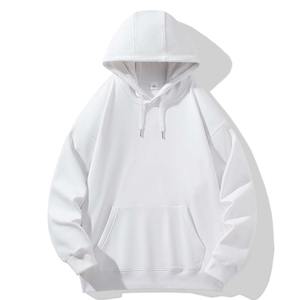 Venta al por mayor personalizado Unisex 100% algodón invierno Sudadera con capucha suéter de gran tamaño con letras bordadas hombres suéter liso impresión digital - Product Image 4