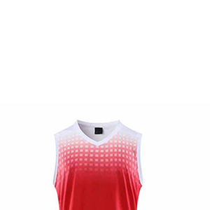 Ensemble d'uniformes de basket-ball sans manches imprimés personnalisés pour les équipes Tissu respirant à séchage rapide Durable Vêtements de sport confortables pas cher - Product Image 5