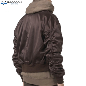 Blouson de baseball en satin coupe ajustée pour homme, personnalisé, style Letterman, en toile imperméable réversible, élégant, pour le sport - Product Image 5