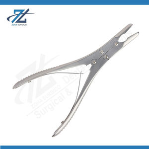 เครื่องมือผ่าตัดแบบแมนนวล Ruskin Rongeur แบบโค้งแบน แอคชั่นคอมพาวด์ ขนาด 6 มม. ความยาว 184 มม. ผลิตจากสแตนเลสสตีล ได้รับการรับรองมาตรฐาน CE - Product Image 2