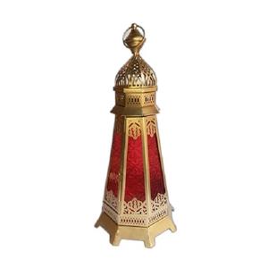 Lanterne en métal et verre, porte-bougie unique, best-seller, écologique, durable, nouveau style marocain, décoration pour la maison et les mariages - Product Image 1