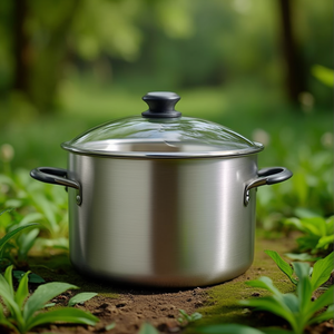 Professional Series 7000 Aluminium Casserole (20cm) with Glass Lid <b>Ceramic</b> Metal <b>Pot</b> for Gas Stove 7020 20 Box Packed - Product Image 3