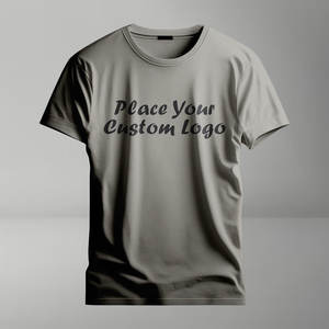 Camiseta de gimnasio de poliéster de gran tamaño para hombre, camiseta de fitness de secado rápido en blanco, diseño de manga corta con logotipo personalizado asequible - Product Image 1