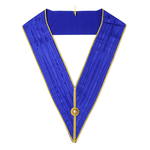 High Quality Master Masonic Regalia Embroidered Blue <b>Ribbon</b> Collar for Freemasons Made <b>Ribbon</b>/Braid/Metal Button Eco-Friendly - Product Image 1