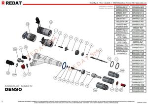 Kit de cales d'étalonnage de précision REDAT 1 210 102 adapté aux injecteurs de carburant Denso - Product Image 2