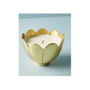 Pot de bougie en cire en métal de qualité supérieure avec texture lisse pour les maisons modernes Bars Resorts et projets d'intérieur de luxe - Product Image 1