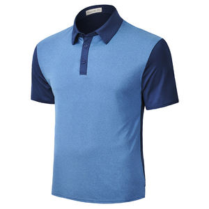 Camisetas de Hombre, Tejido Sólido, Liso, Antiarrugas, Secado Rápido, Diseño de Cuello en Contraste, Camisetas de Golf Henley, Nuevo Diseño, Secado Rápido - Product Image 4