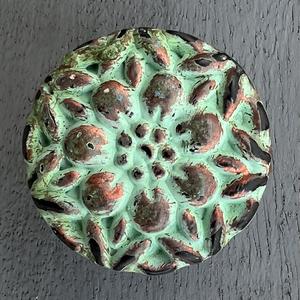 Bouton décoratif contemporain en nickel et fer, avec rondelle, installation autocollante, accessoire de décoration intérieure complet, utilisation extérieure - Product Image 1