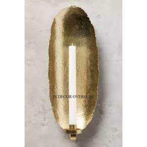 Métal de qualité luxueuse plaqué or de haute qualité et verre transparent fabriqué à la maison design unique fournitures de scones muraux décoratifs d'intérieur - Product Image 4