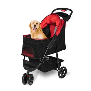 Carrito para mascotas mediano con marco de acero estilo cochecito para mascotas, nuevo diseño, fabricante de alto estándar, para mascotas - Product Image 1