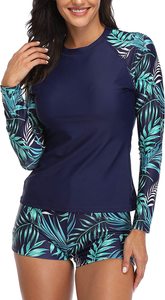 Maillot de bain d'été imprimé tropical, 2 pièces, avec protection anti-UV, coutures plates, pour le surf et la voile - Collection Designer - Offre Spéciale - Product Image 4