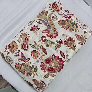 Le tissu de viscose de travail de broderie d'impression de position de crep naturel pur fait au matériel de robe de fantaisie - Product Image 5