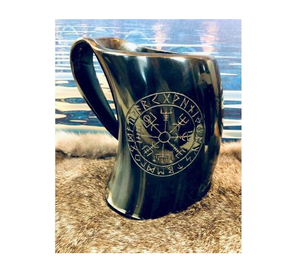 Taza de Cuerno de Búfalo de Diseño de Lujo a Precios Económicos, Disponible al por Mayor, Tazas de Cuerno para Cerveza Hechas a Mano, Diseño Único - Product Image 2