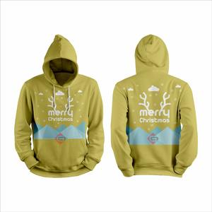High Quality Oversized Men's Hoodie Fleece Custom Pullover Solid Christmas Winter Regular Sleeve Hooded Sublimation Printed - Product Image 3
