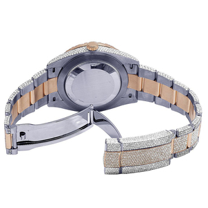 Superbe montre pour homme avec chiffres arabes sur le cadran fabriquée avec des diamants ajoutant élégance et classe - Product Image 4