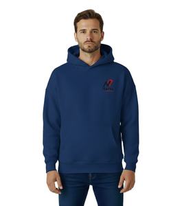 Sweat à capuche uni en coton pour homme, personnalisable, coupe oversize, style streetwear, épais - Product Image 1