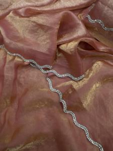 Sari indien de Bollywood, en soie, de style ethnique, dernier modèle, traditionnel, exclusif, fantaisie, vêtements de mariée, tendance, sari ethnique pour femmes et filles - Product Image 3