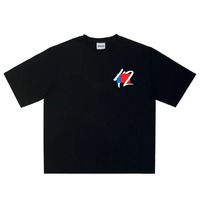 T-shirt à manches courtes pour homme, style streetwear Harajuku, surdimensionné, en coton/polyester, tricoté, respirant, écologique, imprimé graphique, lettres