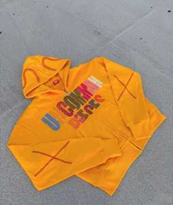 เสื้อฮู้ดผ้าฝ้าย100% แบบสวมหัวมีฮู้ดพิมพ์ลายงานปักคุณภาพสูง - Product Image 2