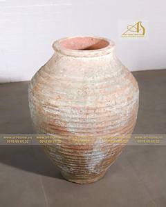 Atlantis AN027H88YER Pot en céramique bleu-blanc Design galvanisé moderne pour la plantation de maisons et de jardins Mini décor paysager - Product Image 4