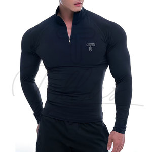 Chemise de compression pour homme - Matière Spandex/Polyester de haute qualité, antibactérienne, 220g, respirante et durable, séchage rapide, manches longues - Product Image 6