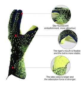 Gants de gardien de but en cuir de qualité supérieure personnalisables Gants de gardien de but en latex de paume en cuir de latex Gants pour sauver les doigts - Product Image 5