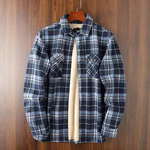 Winter Coat for Boys Yarn-Dyed Tweed Bonded Fleece Shirt Fabric Jacquard Woven Plain Style Dress for Garments - Product Image 4