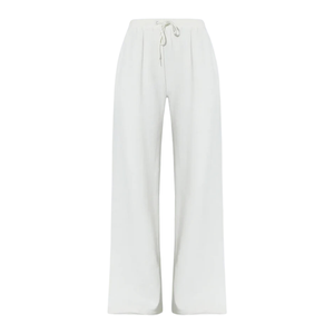 Pantalon de survêtement en polaire technique respirant pour femmes taille haute Logo personnalisé salopette en gros fermeture à cordon de serrage à l'avant plat pour l'hiver - Product Image 6