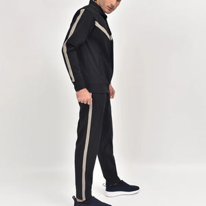 Survêtement décontracté pour hommes deux pièces veste de haute qualité Fitness survêtement ensemble Tech Fit survêtement costume vêtements de sport hommes survêtement ensembles - Product Image 3