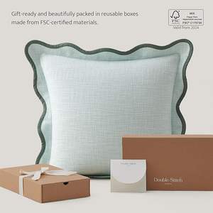 Solid Pattern Outdoor Furniture <b>Cushion</b> <b>Covers</b> Custom Grey Embroidered <b>Design</b> with Latest Woven Technique for Home Use Wholesale - Product Image 2