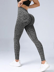 Taille haute grande taille Fitness blanc Leggings plante motif Sublimation femmes pantalons impression numérique entraînement Sport femmes Legging - Product Image 2