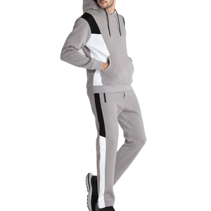 Survêtement d'entraînement de vêtements de sport de course pour hommes de haute qualité, 100% coton meilleurs survêtements de fitness d'hiver nouveaux ensembles en gros - Product Image 5