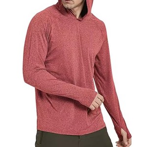 Custom ODM Embroidered Autumn Mens Golf Hoodie Lightweight Quick Dry Performance Stonewashed Plain Dyed Sportswear - Product Image 4