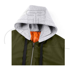 Chaqueta Bomber Impermeable y Cortavientos de Secado Rápido para Hombre, Talla Grande, con Logotipo Frontal, Ajuste Cómodo, 100% Poliéster, Hecho en Pakistán - Product Image 5