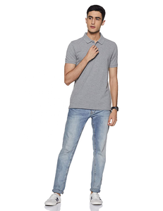 Polo à manches courtes pour homme Logo brodé de couleur unie à la mode T-shirt de sport respirant et confortable d'été pour homme - Product Image 6