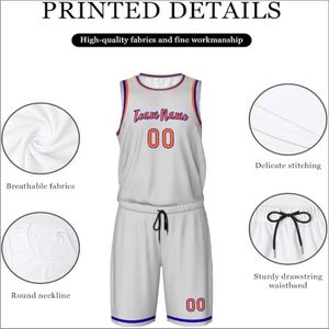 Envío rápido personalizado hombres Reversible baloncesto Jersey sublimado impreso calentamientos impreso uniforme de baloncesto - Product Image 5