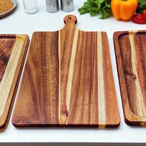 Plato de cena de madera ecológico con bandeja de bambú para servir comidas familiares y ocasiones especiales Proveedor indio - Product Image 6