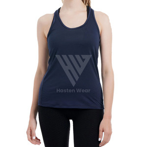 Nueva edición de la mujer Racerback Stringer chaleco Yoga Wear Tank Top ropa deportiva de secado rápido con logotipo frontal personalizable - Product Image 1