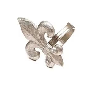 Simple Design Aluminum <b>Silver</b> Plated <b>Napkin</b> Ring for Table Decor and Dinner Use Good Quality <b>Napkin</b> Ring - Product Image 1