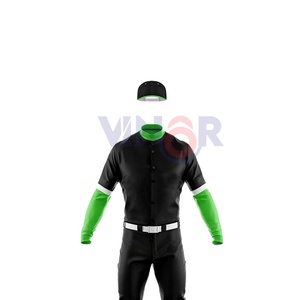 Conjuntos de uniformes de béisbol impresos con logotipo personalizado de alta calidad, venta al por mayor, color sólido, la mejor calidad, nuevos precios razonables, hechos en poliéster - Product Image 4