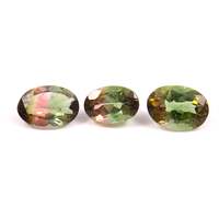 Tourmaline bio naturelle Pierre précieuse à facettes Tourmaline multi à facettes Rose Cut Forme libre et taille de la forme