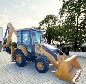 Lo mejor para CAT 424, de carga frontal retroexcavadora, maquinaria de movimiento de tierras bastante utilizada con motor de bomba original de 220V disponible para la venta - Product Image 6