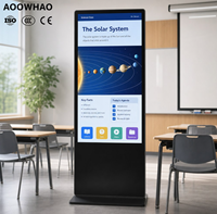Kiosque interactif sur pied avec écran tactile LCD, affichage numérique publicitaire, WiFi USB Android