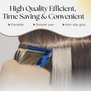 Kit de herramientas de extensión de cabello profesional, cinta en alicates y peine de cola fina y Clips, alicates de cinta de mandíbula de silicona plana para extensiones de cabello - Product Image 3