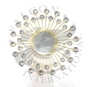 Espejo de pared único con alta demanda en el último estilo decorativo para el hogar, sala de estar, Hotel, pasillo, uso colgante, espejo de pared de Metal - Product Image 5