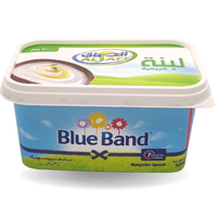 Pot en plastique réutilisable de 500 ml avec couvercle, imprimé sur mesure, pour beurre, margarine, huile d'olive, emballage de cuisine recyclable