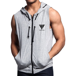 Best Design <b>Sleeveless</b> <b>Hoodies</b> For Gym Fitness Wear Workout Muscle Fit Athletic Wear Casual Pullover <b>Hoodies</b> - Product Image 1