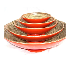 Ensaladera de bambú hecha a mano elegante acabado de madera pulida duradera para comedor aperitivos de cocina o regalo de inauguración de la casa - Product Image 6